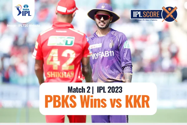 PBKS Wins vs KKR Match 2 IPL 2023
