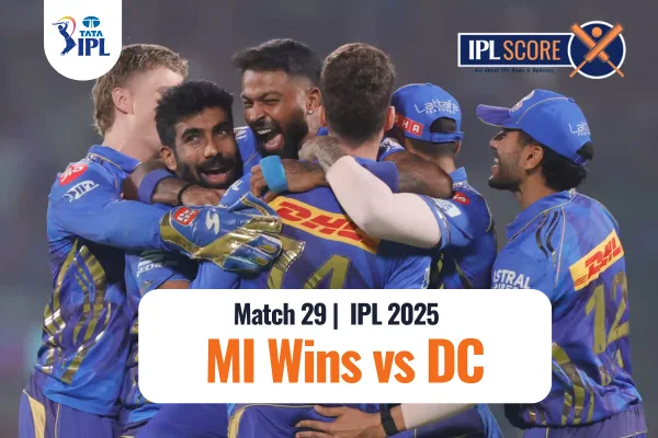MI vs DC IPL 2025 29 Match 13 April - DC vs MI