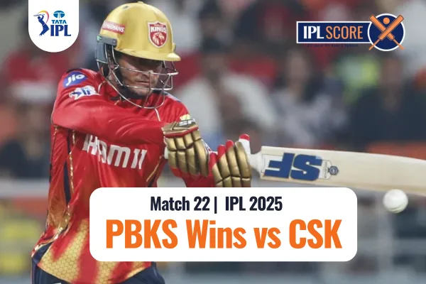 PBKS vs CSK IPL 2025 match 22 8 April - CSK vs PBKS