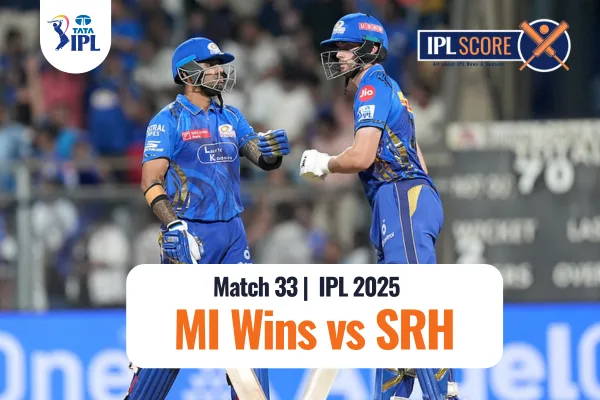 SRH vs MI IPL 2025 33 Match 17 April